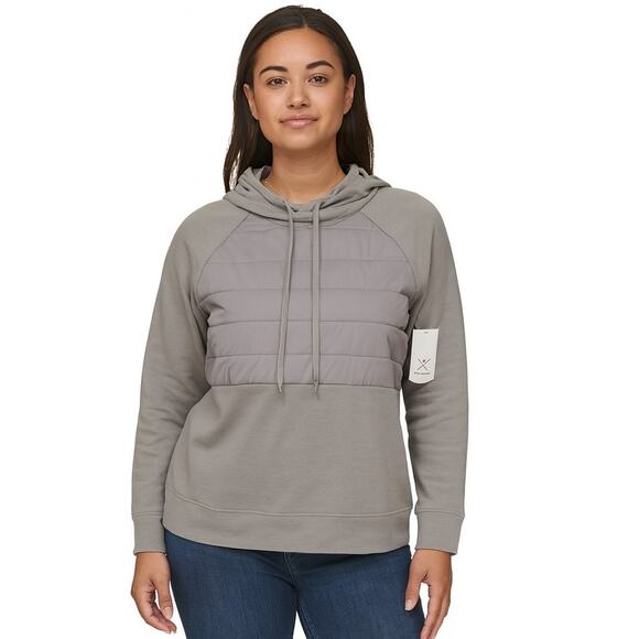 Xersion Women’s Funnel Neck Long Sleeve Pullover Sweatshirt Gray Size Medium NWT - Picture 1 of 5